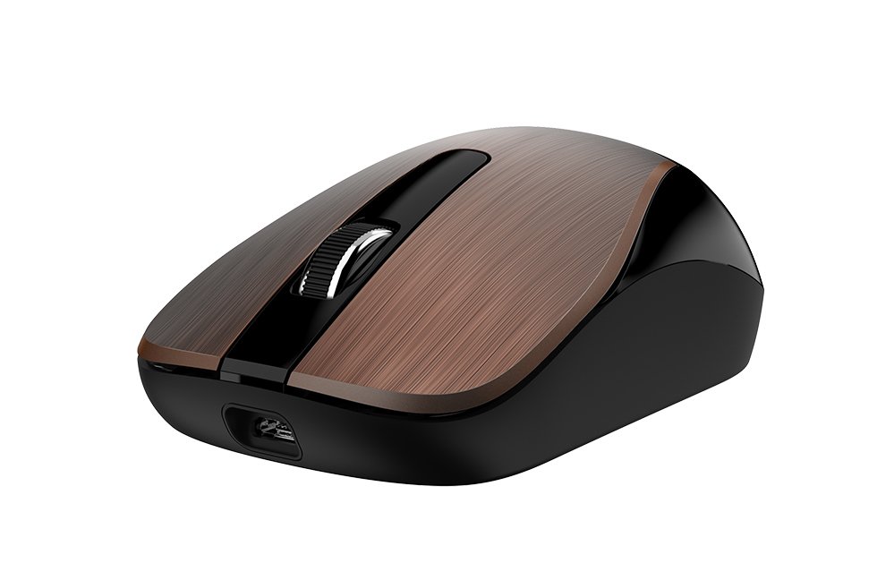 Mouse inalámbrico ECO-8015 - Color Chocolate/Gris - Imagen 2