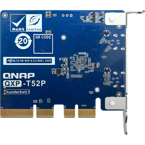 Tarjeta QNAP QXP-T52P Thunderbolt 5 PCIe Gen4 x4 2 Puertos para NAS - Imagen 2