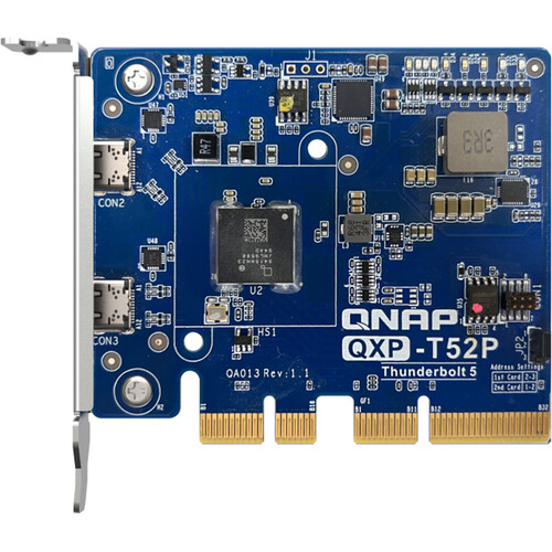 Tarjeta QNAP QXP-T52P Thunderbolt 5 PCIe Gen4 x4 2 Puertos para NAS - Imagen 3