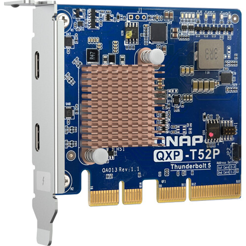 Tarjeta QNAP QXP-T52P Thunderbolt 5 PCIe Gen4 x4 2 Puertos para NAS - Imagen 5